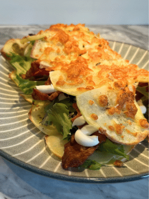 Kartoffel sandwich m. bacon