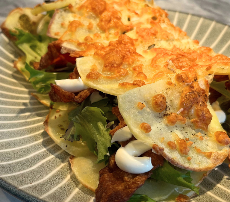 Kartoffel sandwich m. bacon