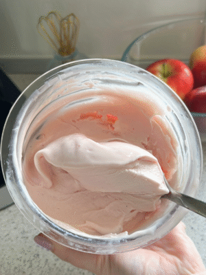 Strawberry milkshake is