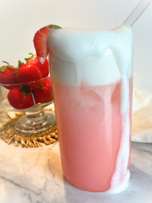 Strawberry dirty soda