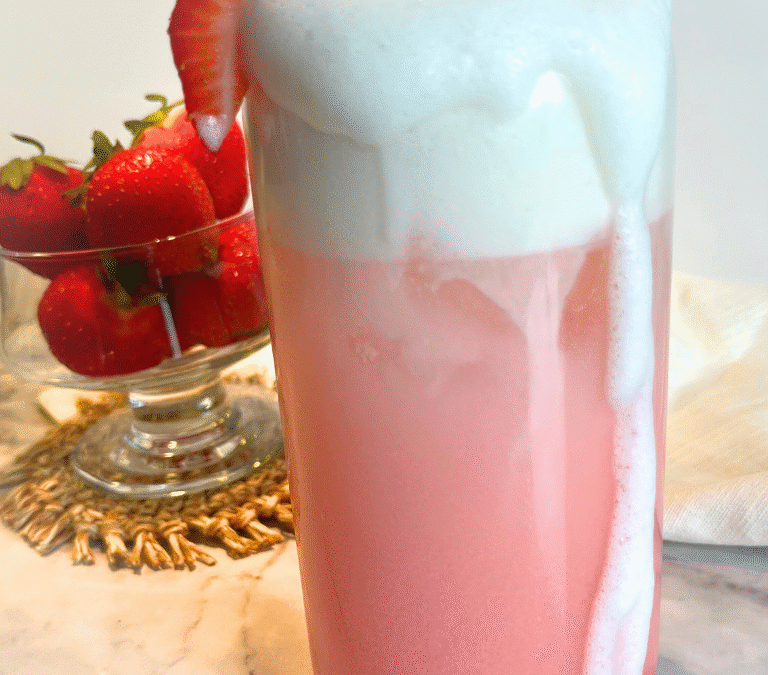 Strawberry dirty soda