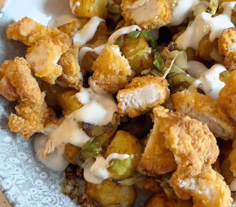 Crispy chicken bowl