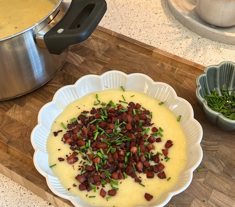 Kartoffel porre suppe