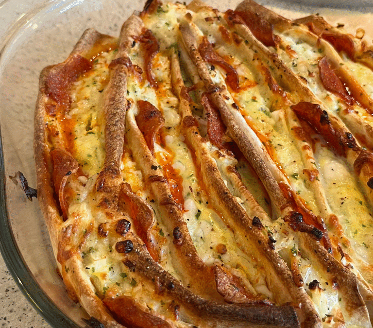 Tortilla tærte m. pepperoni